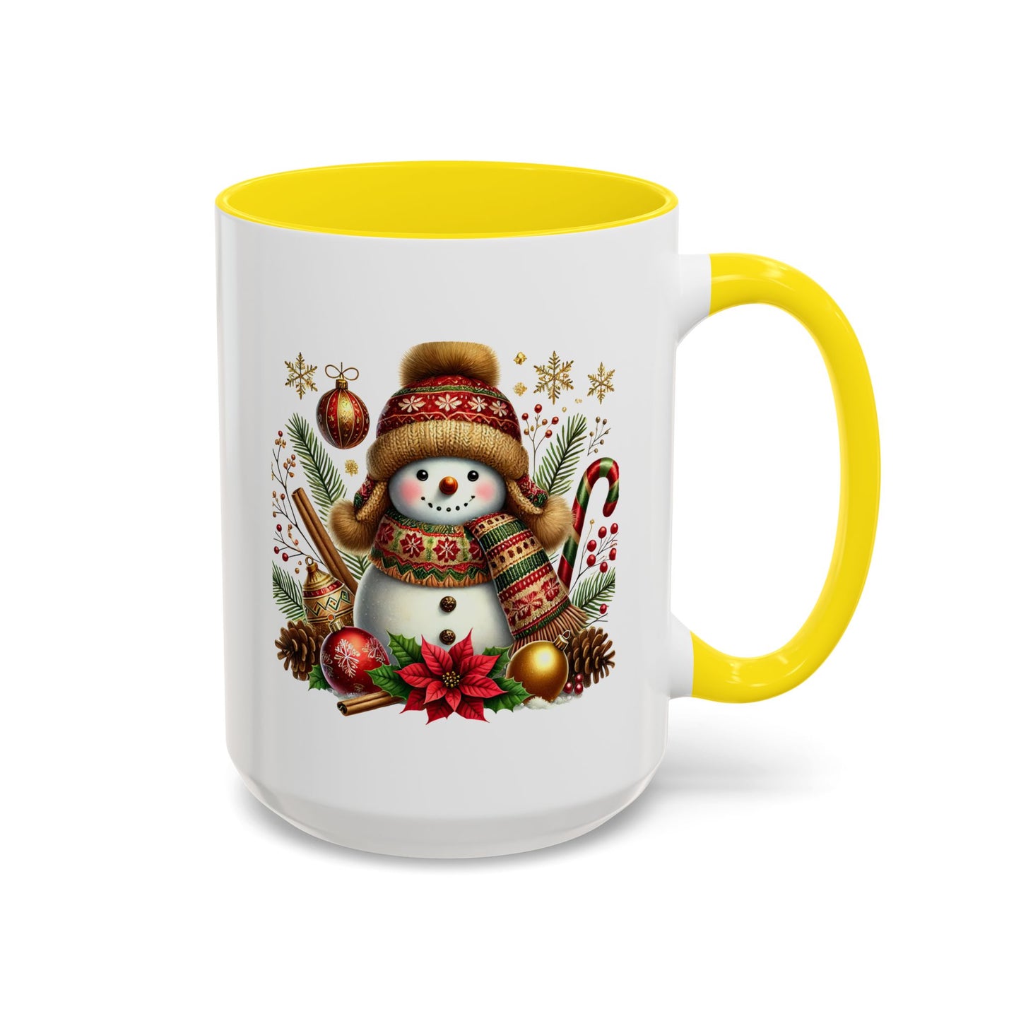 Christmas Mug - Gold Snowman