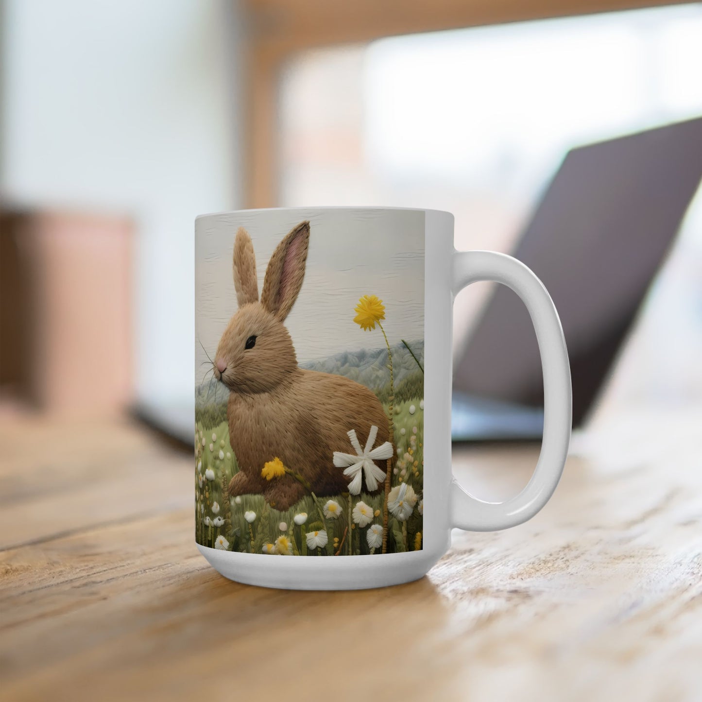 Artistic Mug - Felted Bunnies 2