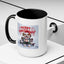 Christmas Mug - Merry Christmas Red Text Puppy Green Top 2