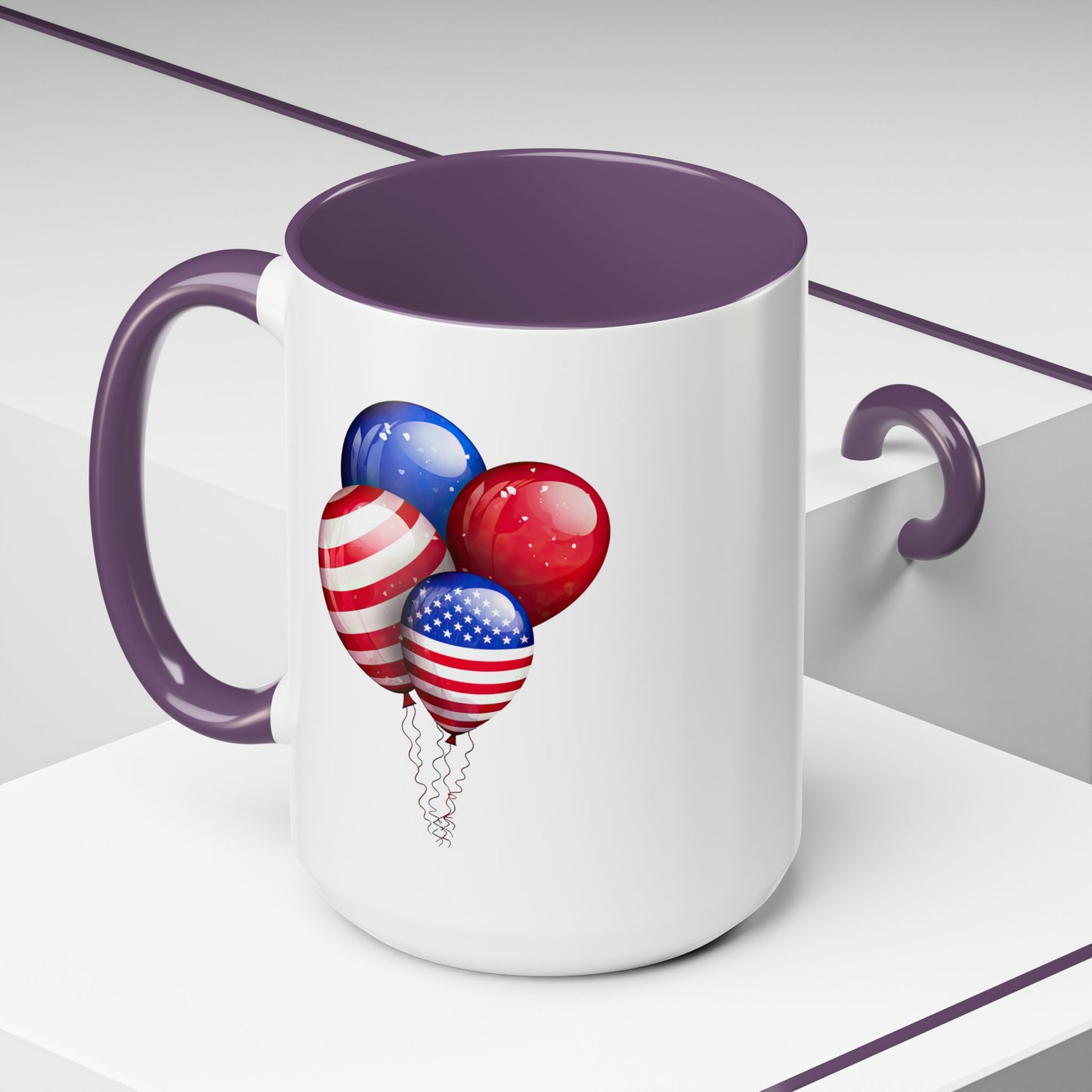 4th of July Mug - American Balloons