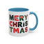 Christmas - Merry Christmas Black Red Green Patterned Text