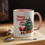 Christmas Mug - Merry Christmas Red Text Santa Tree Presents