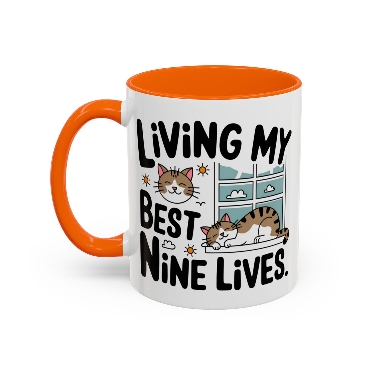 Animal Mug - Living My Best Nine Lives