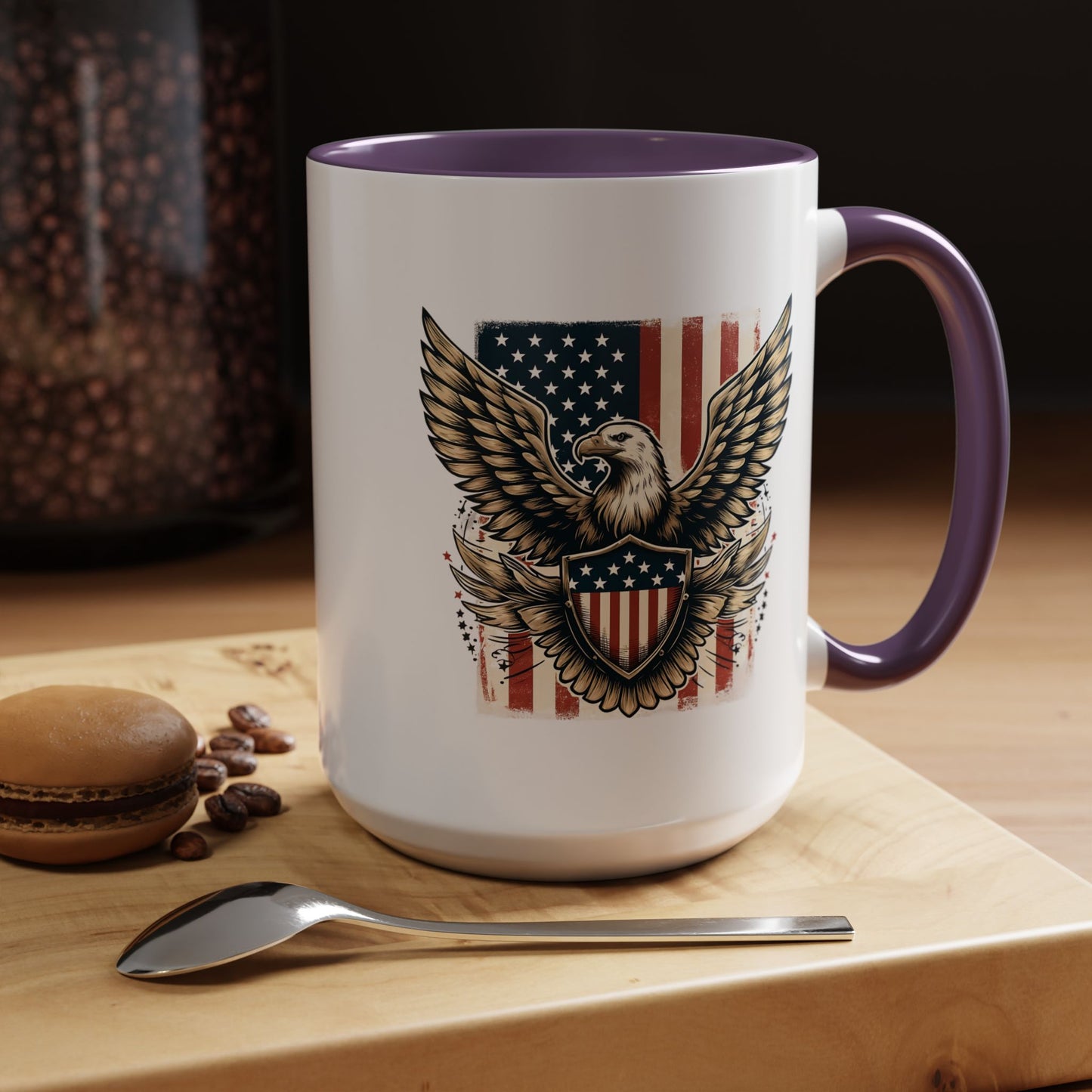 4th of July Mug - American Bald Eagle Flag 9