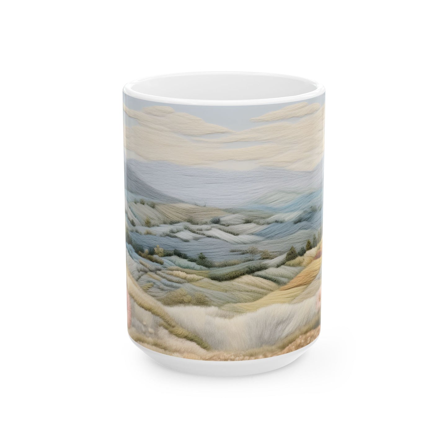 Artistic Mug - Felted Landscape 2