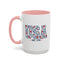 4th of July Mug - USA EST 1776 Floral
