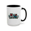 Christmas Mug - Merry Christmas White Red & Blue Text