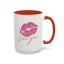 Valentine's Day Mug - Love You Lips Kiss