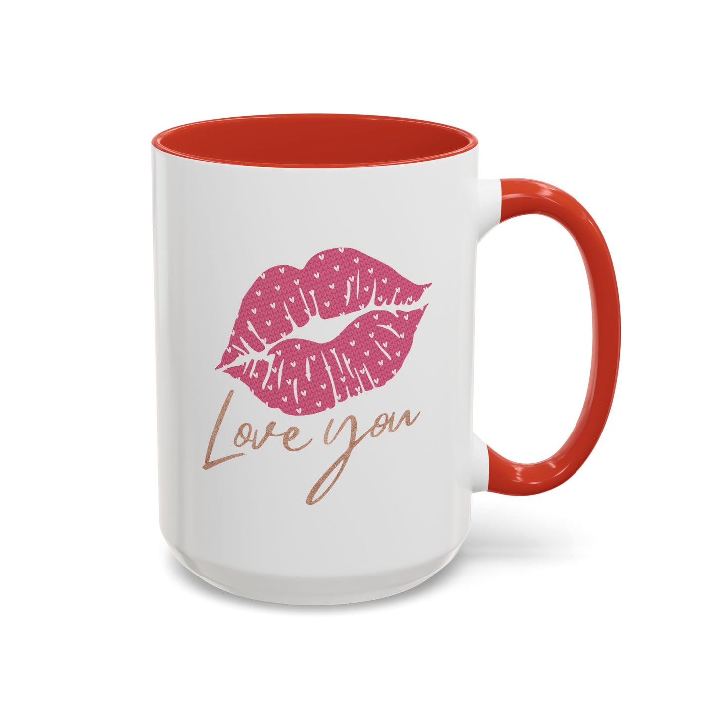 Valentine's Day Mug - Love You Lips Kiss