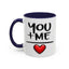 Anniversary Mug - You and Me Red Heart