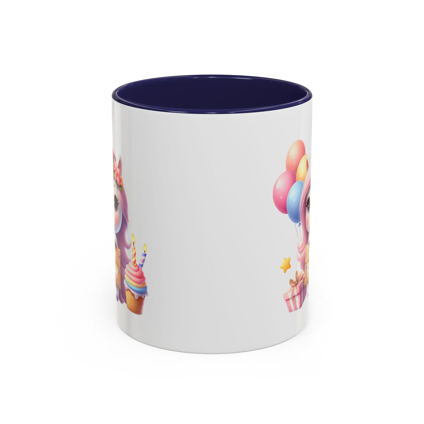 Birthday Mug - Girl Unicorn Happy Birthday Sign 2