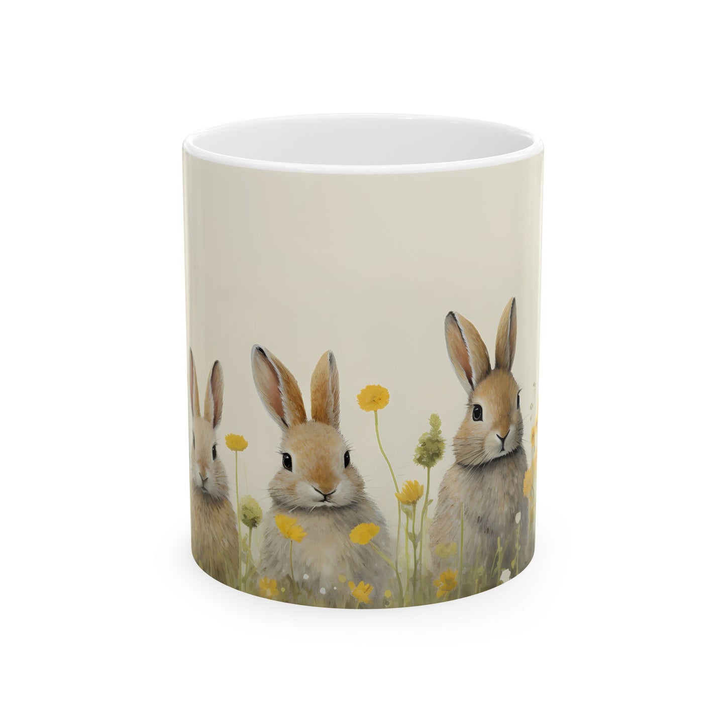 Artistic Mug - Felted Bunnies 4