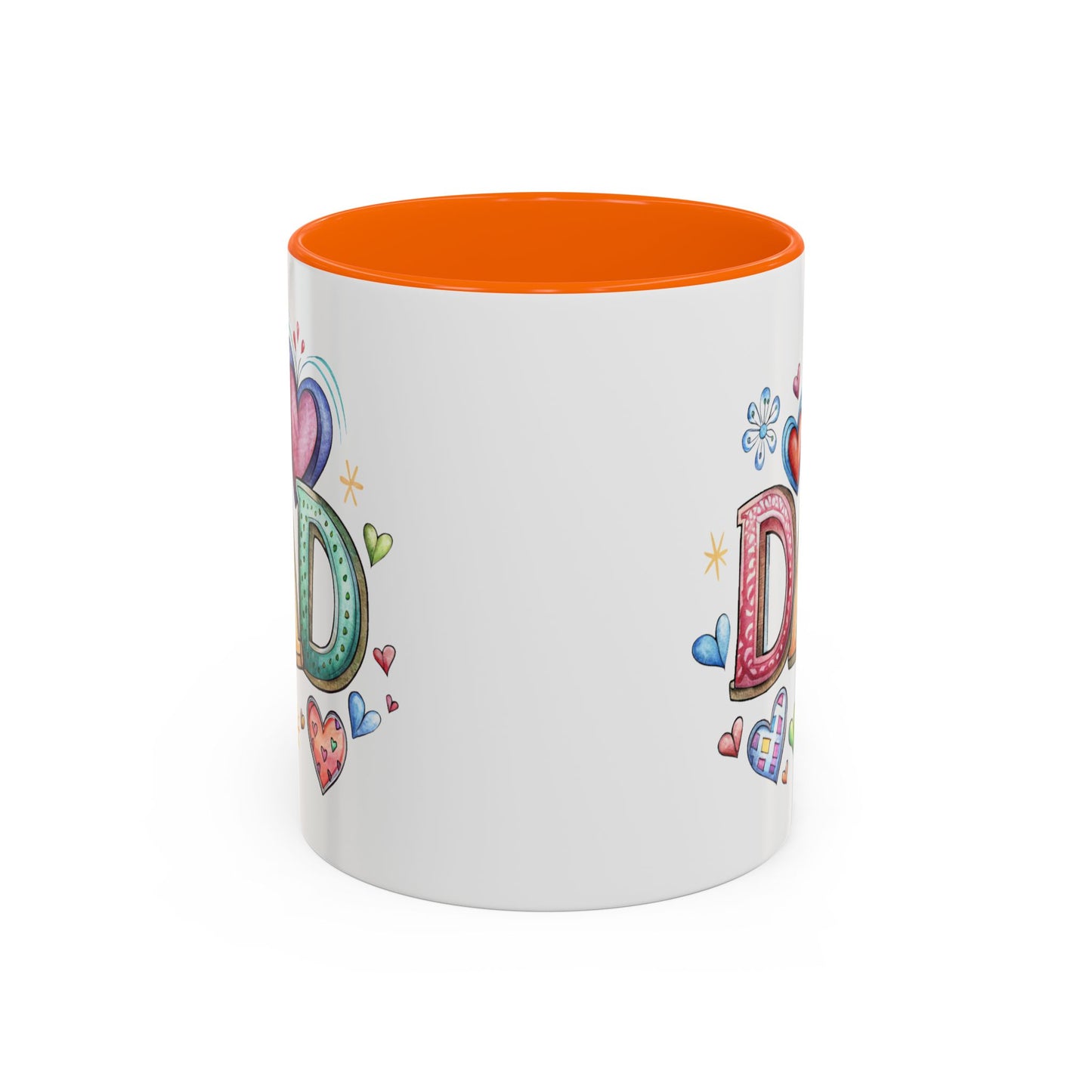 Father's Day Mug - Dad Hearts