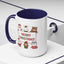 Christmas Mug - Merry Christmas Red & Green Text Santa Cute Animals