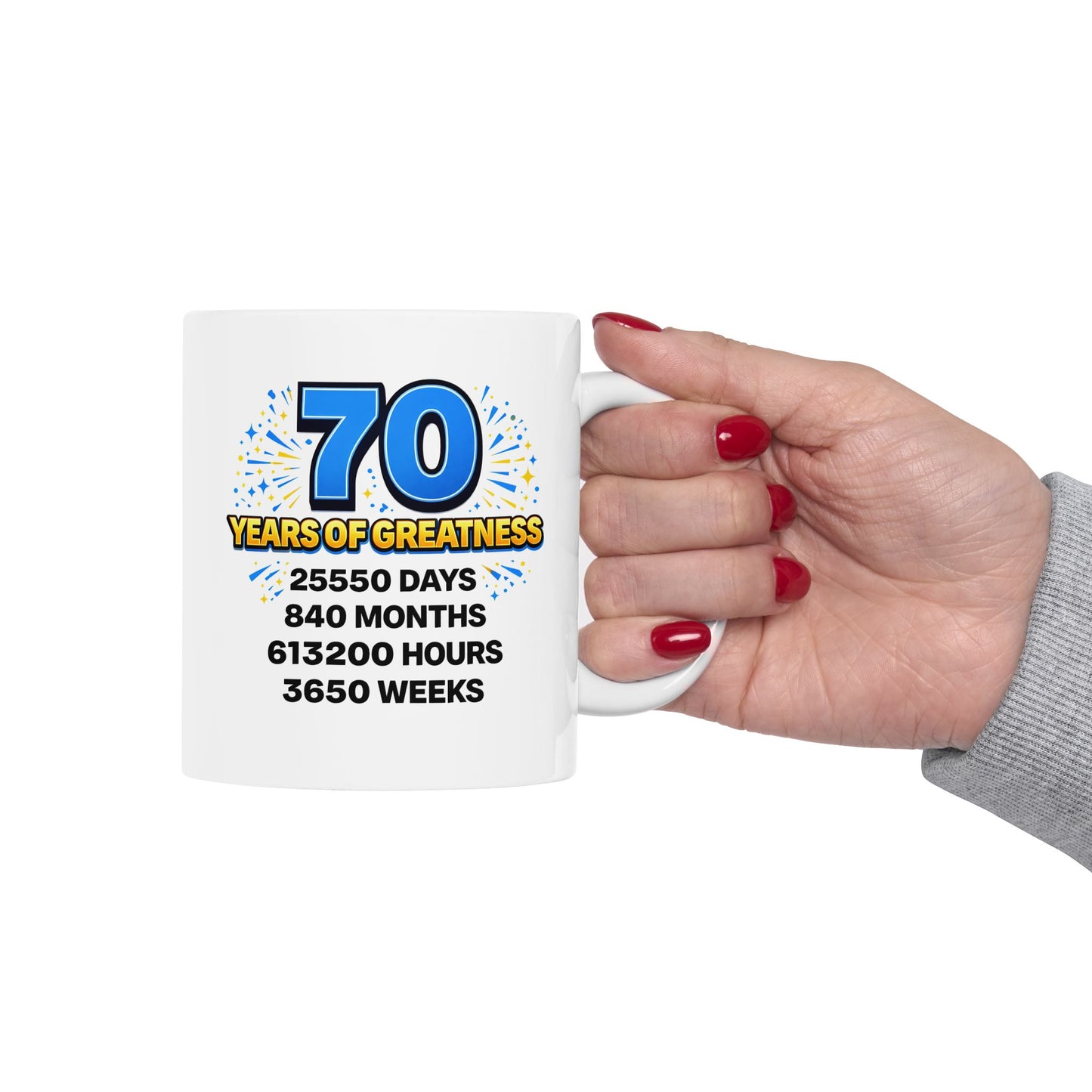 Birthday Mug - 70 Years of Greatness
