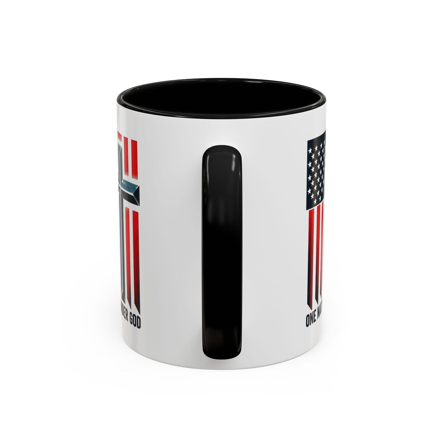 Religious Mug - One Nation Flag Cross