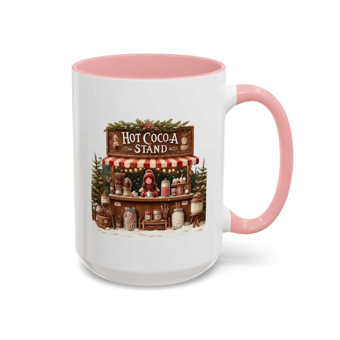 Christmas Mug - Hot Cocoa Stand White Text