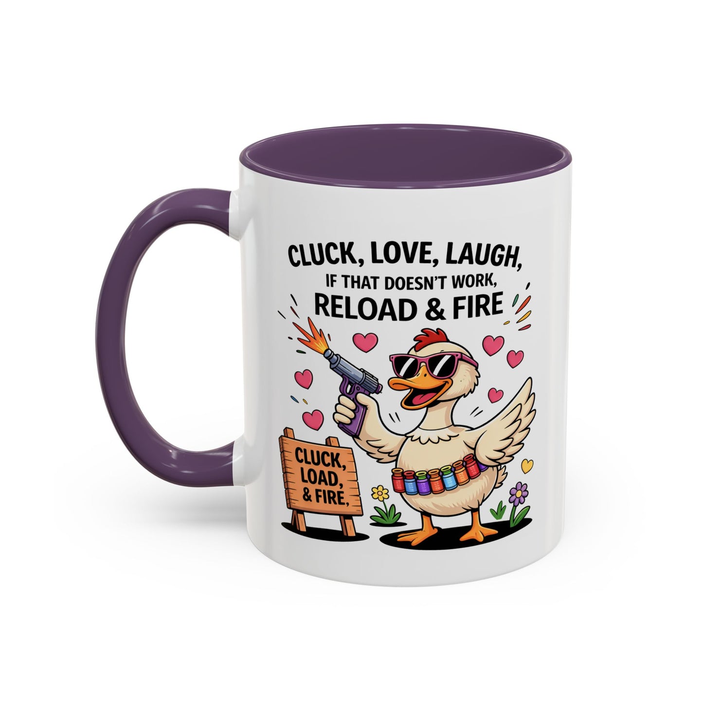 Adult Mug - Cluck Love Laugh
