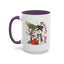 Christmas Mug - Merry Xmas Snowman Tree Present