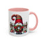 Christmas Mug - Gnome with Christmas Wreath