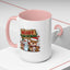 Christmas Mug - Merry Christmas Red & Green Text Reindeer Snowman