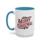 Christmas Mug - Merry Christmas Maroon & Green Text Decorations