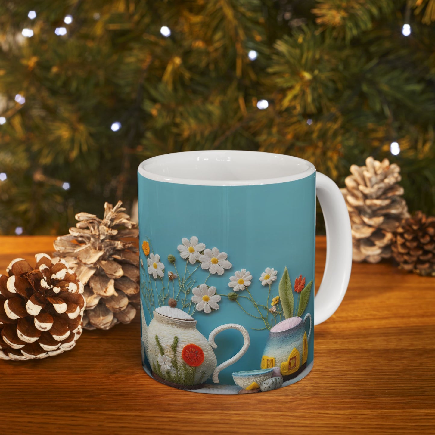 Artistic Mug - Felted Tea Pot
