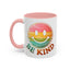 Motivation Mug - Retro Smiley Face Be Kind