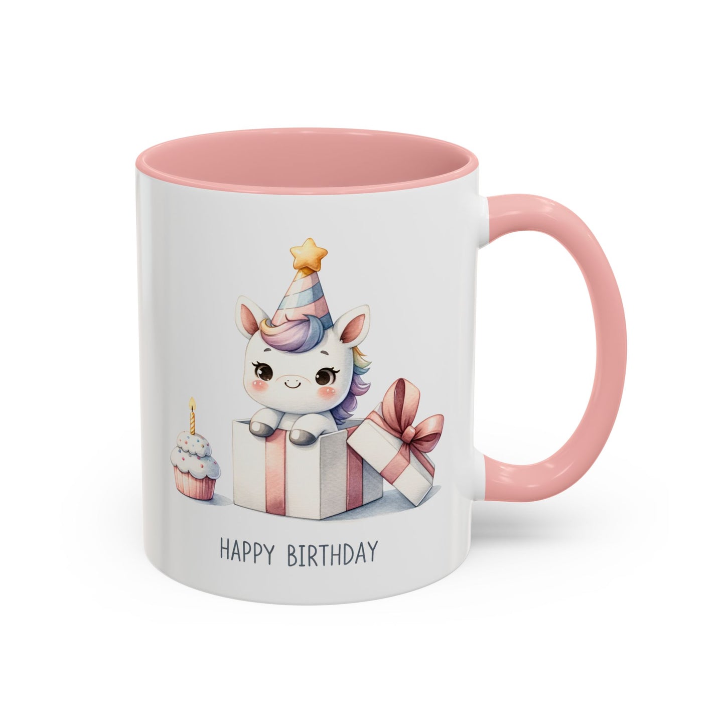 Birthday Mug - Unicorn With Present