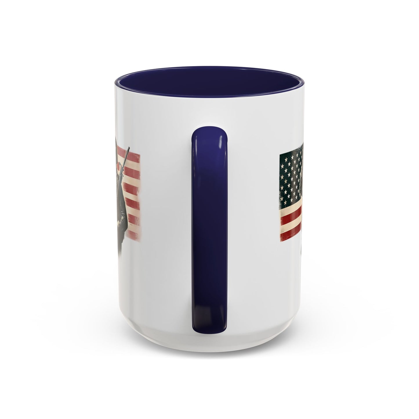 4th of July Mug - Soldier American Flag