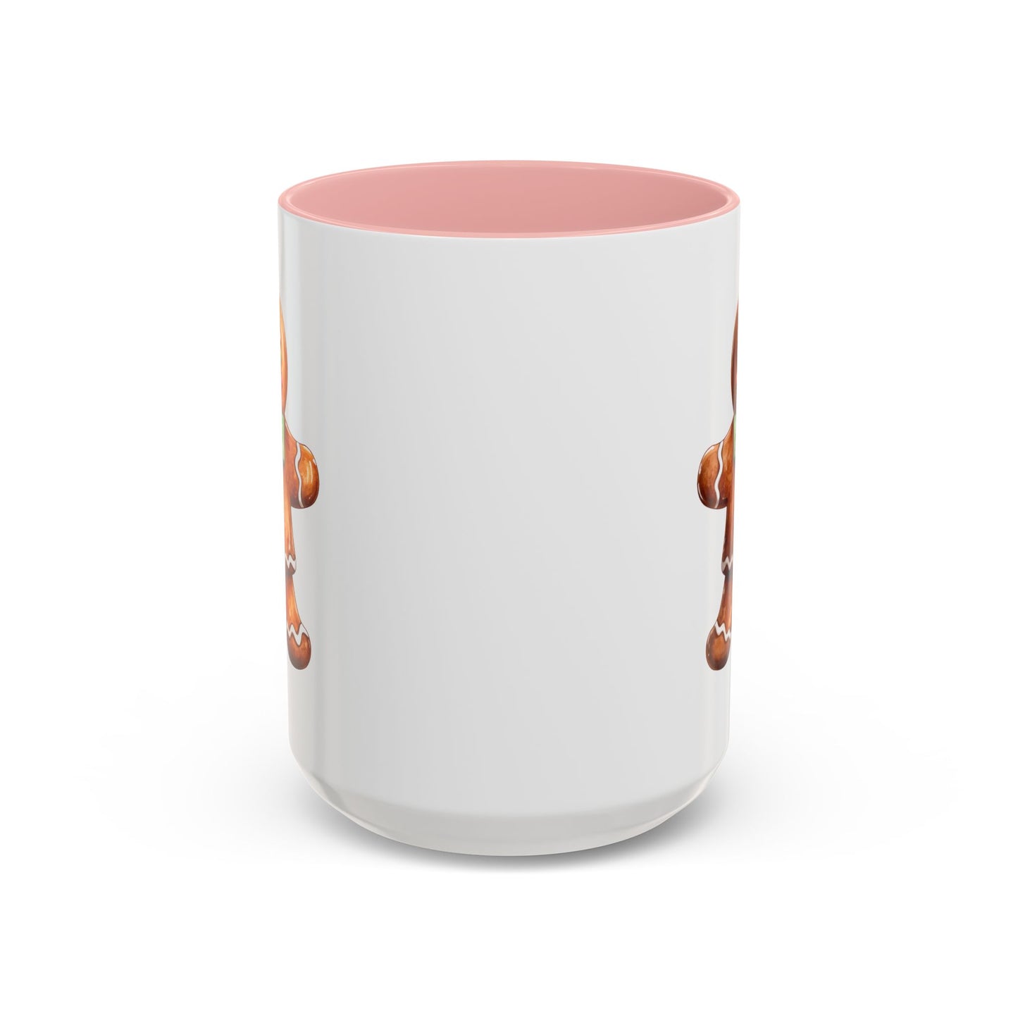 Christmas Mug - Gingerbread Man Green Bow