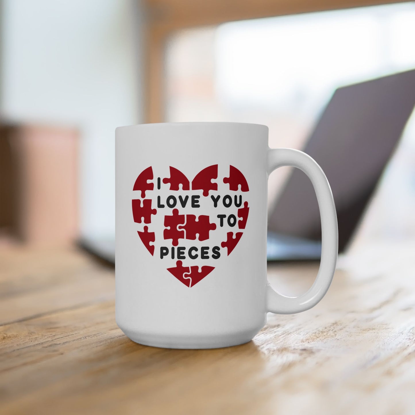 Anniversary Mug - I love You to Pieces Puzzle