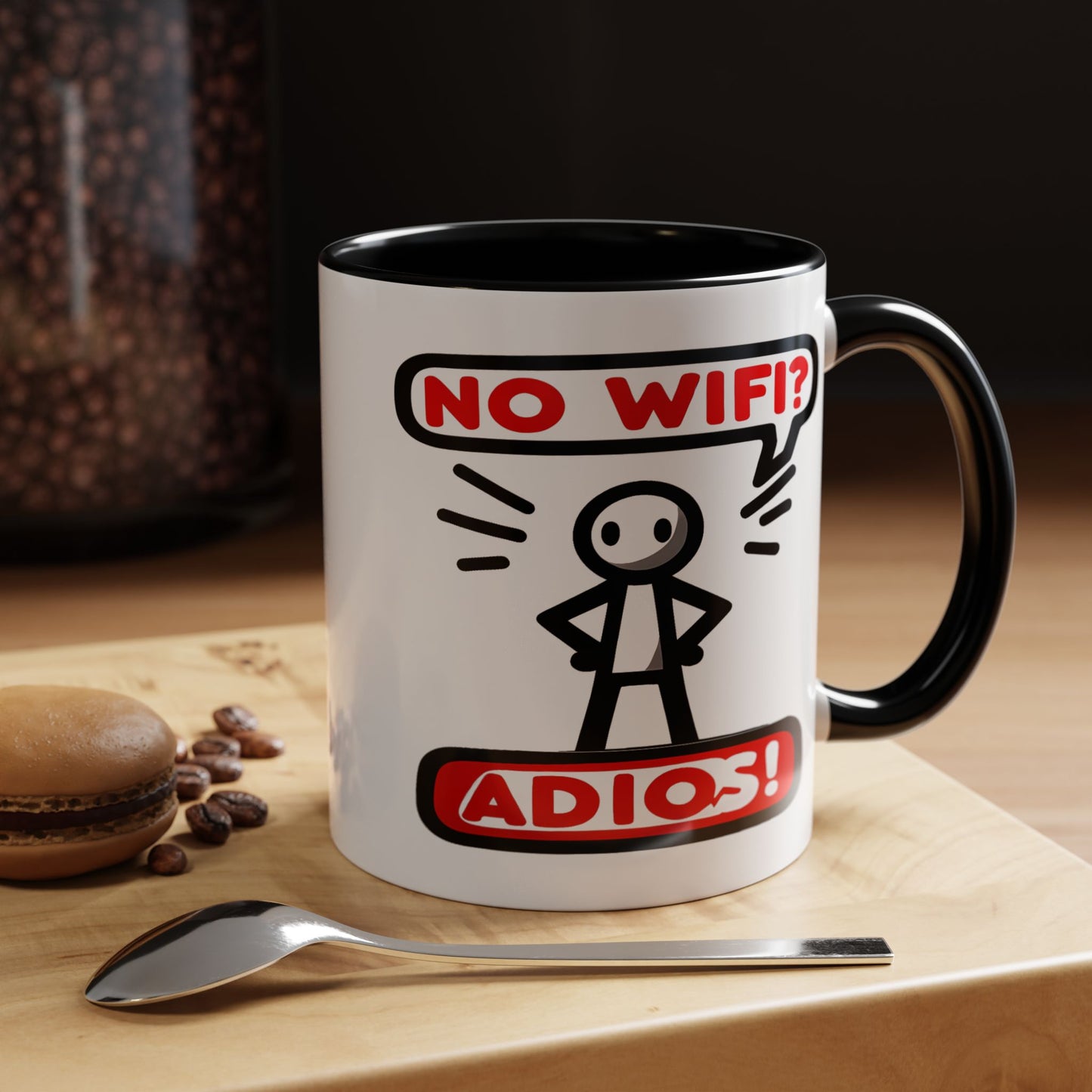 Humor Mug - No Wifi? Adios!