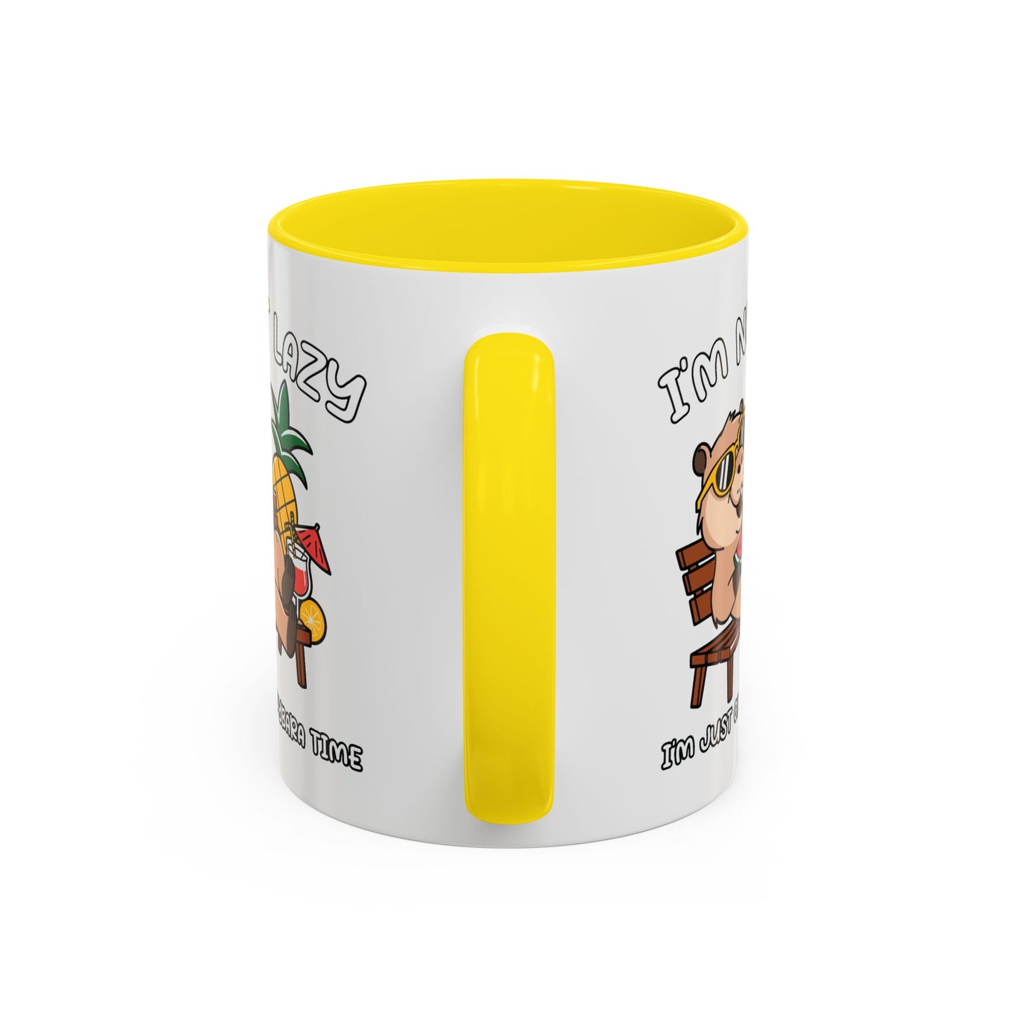 Humor Mug - I'm Not Lazy Capybara