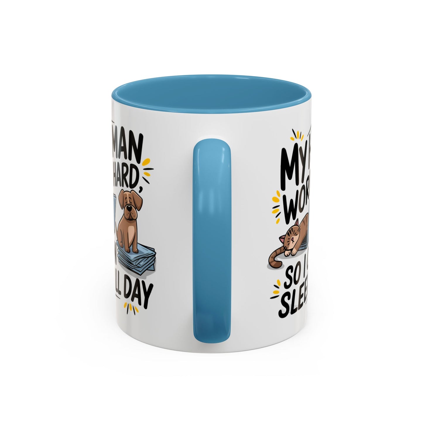Animal Mug - My Human Works Hard