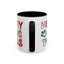 Christmas Mug - Merry Christmas Red Green & Gold Decorative Text