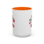Christmas Mug - Red & Green Text Trumpet