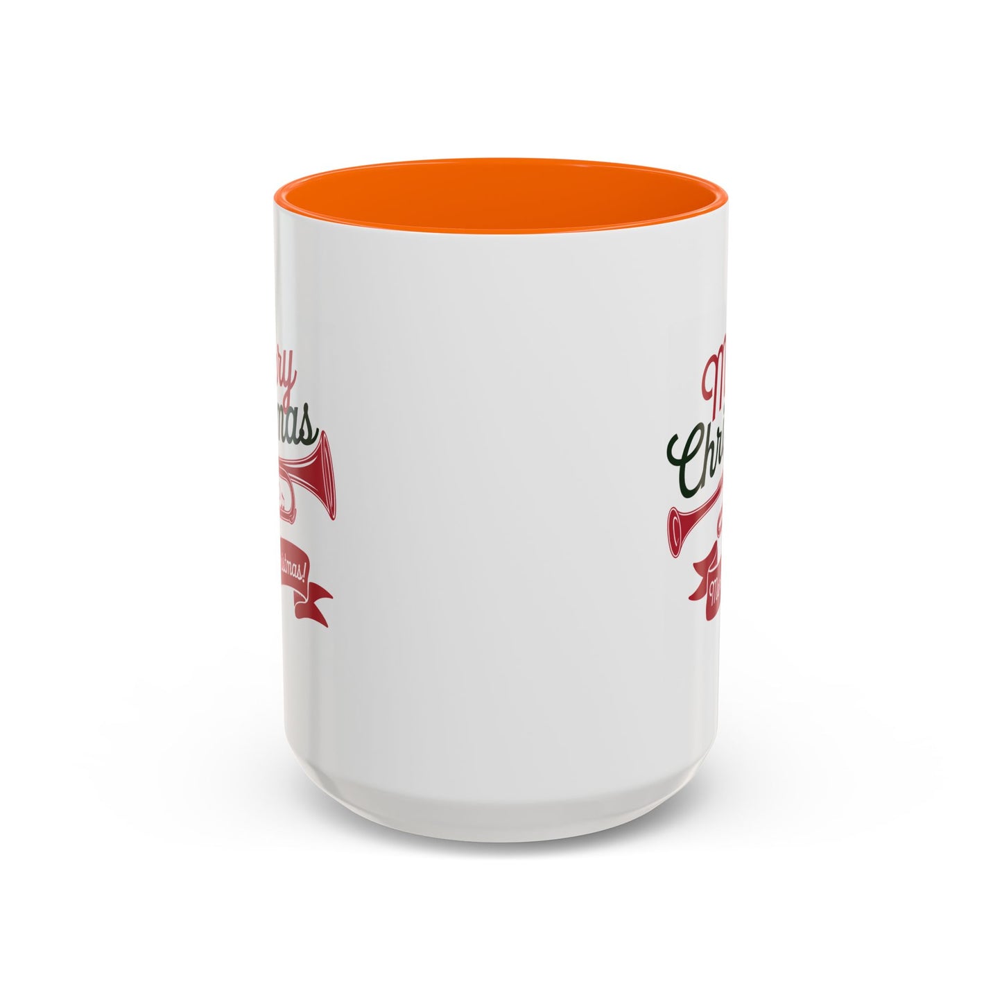 Christmas Mug - Red & Green Text Trumpet