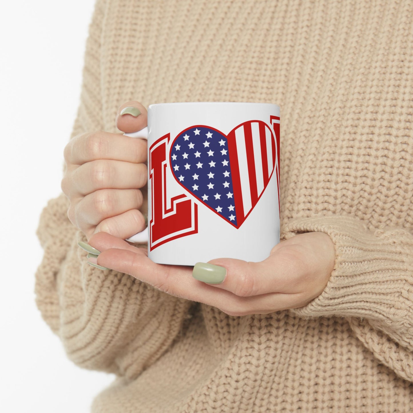 4th of July Mug - Varsity USA Love