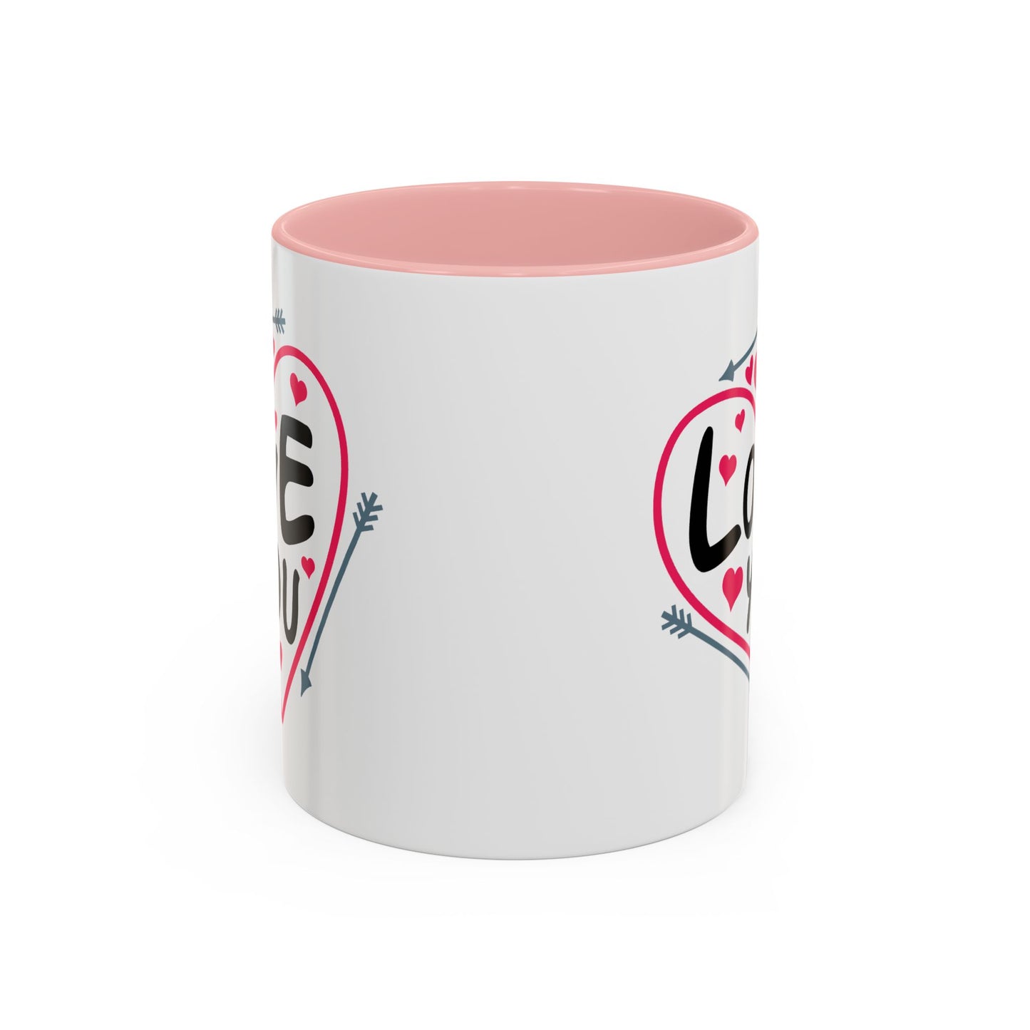 Valentine's Day Mug - Love You Heart Arrows