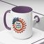 4th of July Mug - Happy Birthday America Sunflower
