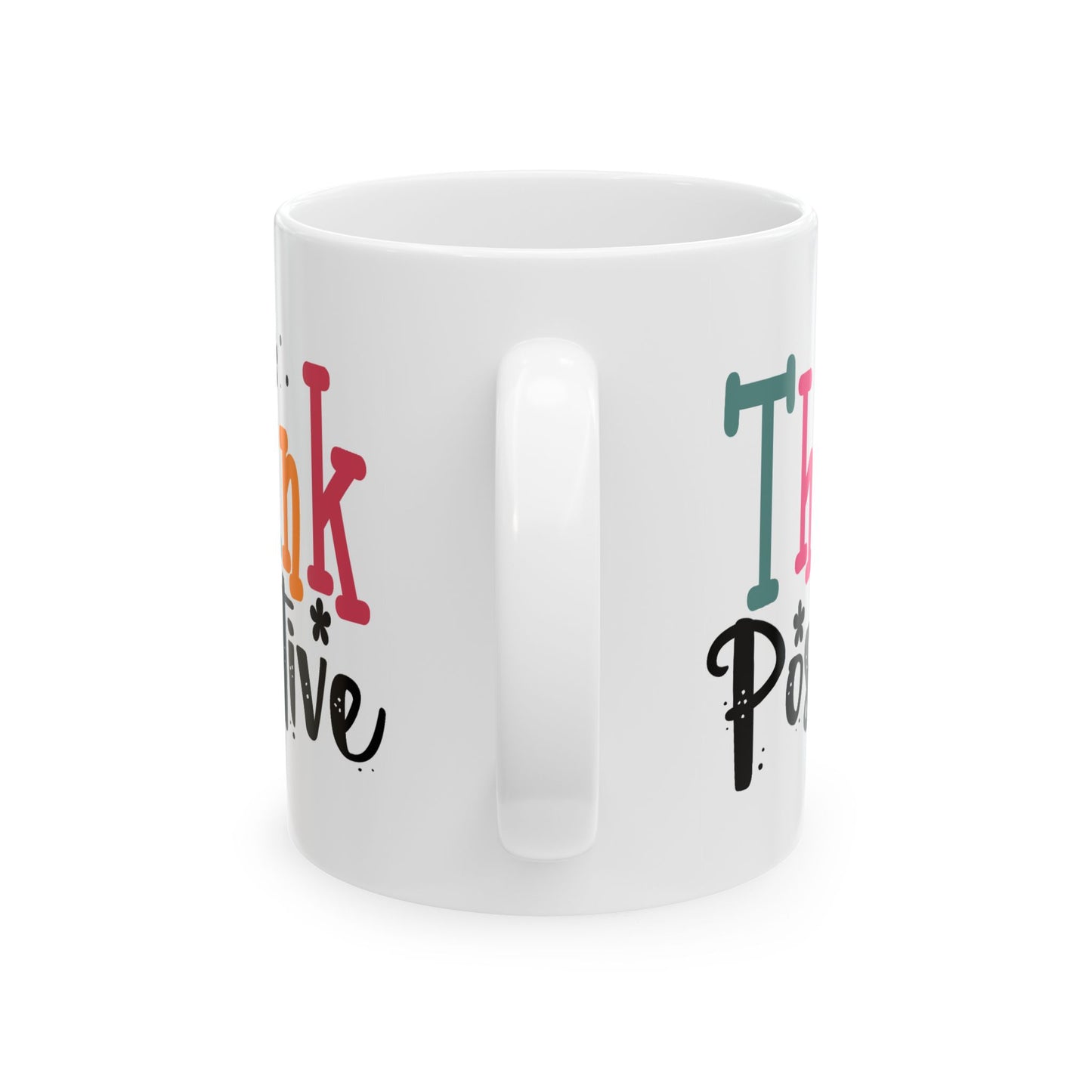 Wellness Mug - Think Positive Decorative Text
