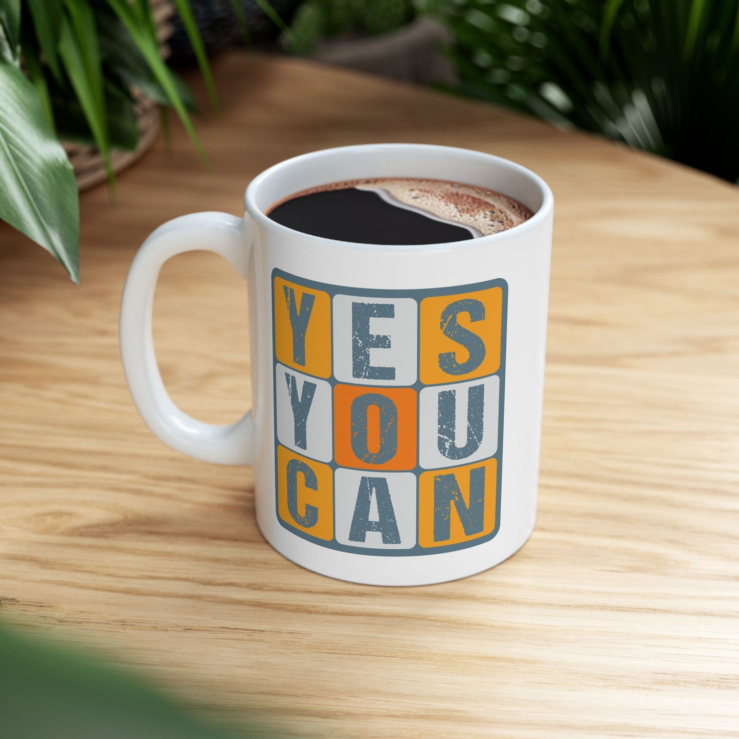 Motivation Mug - Yes You Can Squares