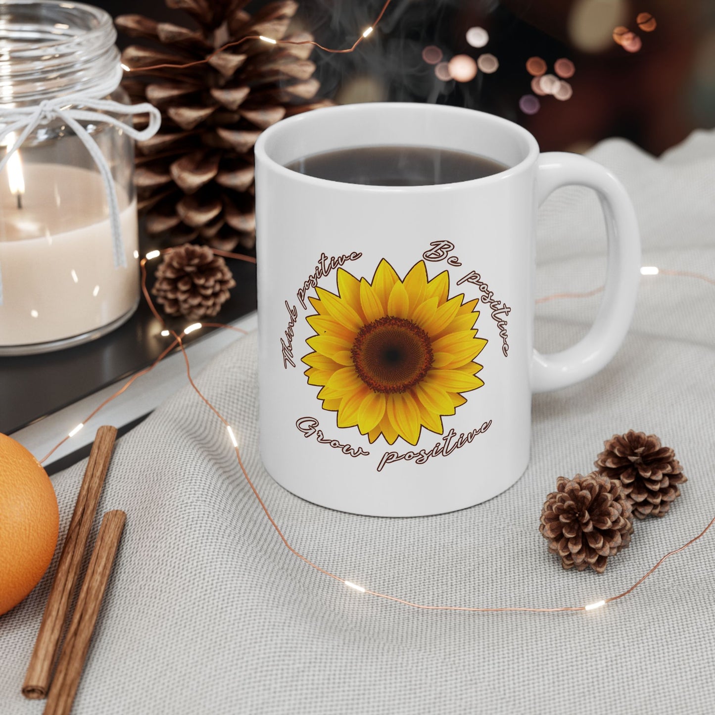 Wellness Mug - Think Positive Be Positive Grow Positive