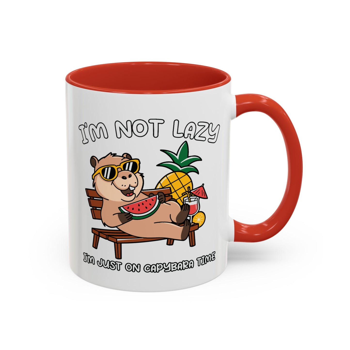 Humor Mug - I'm Not Lazy Capybara