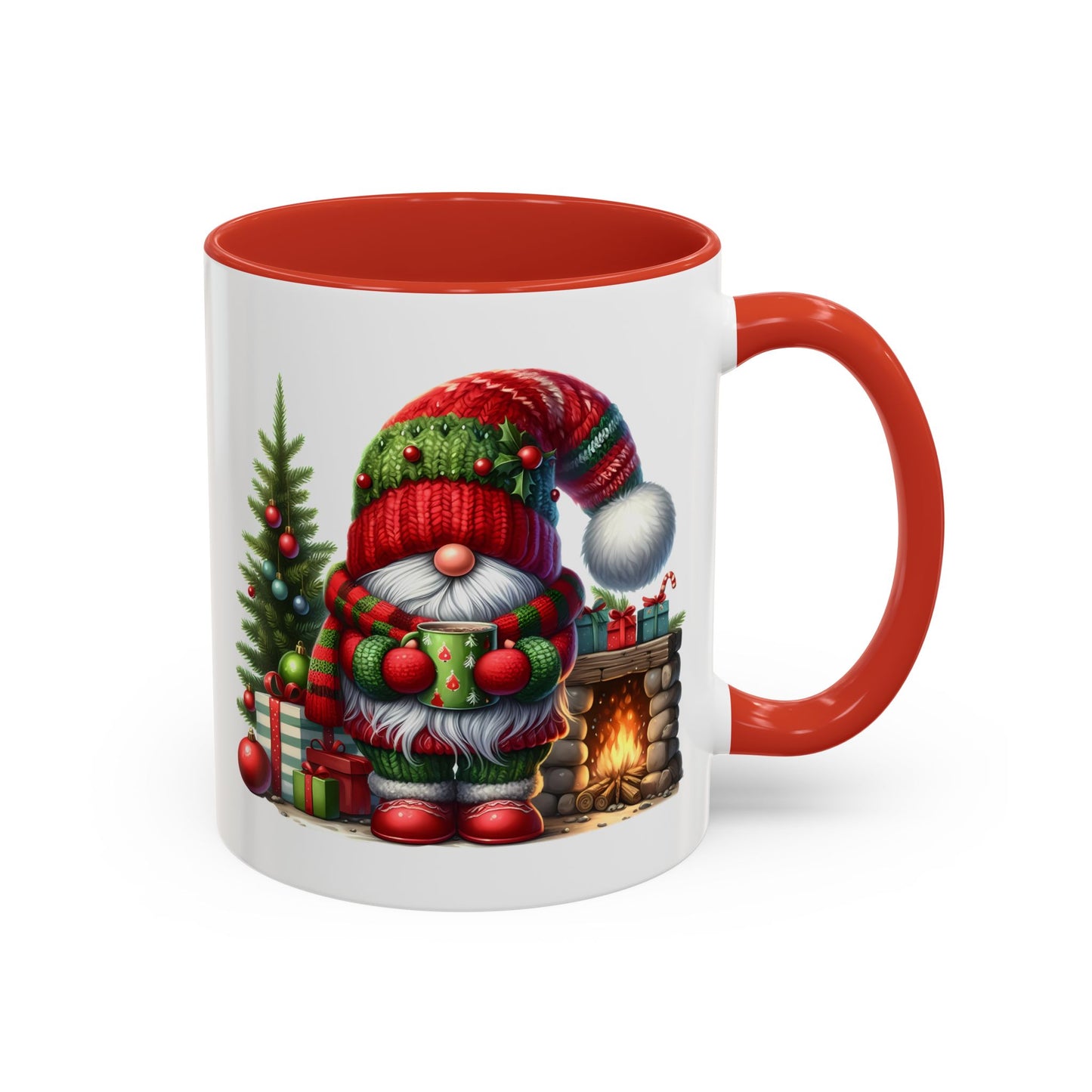 Christmas Mug - Gnome Fireplace