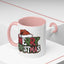 Christmas Mug - Merry Christmas Red Green & White Graffiti Hat