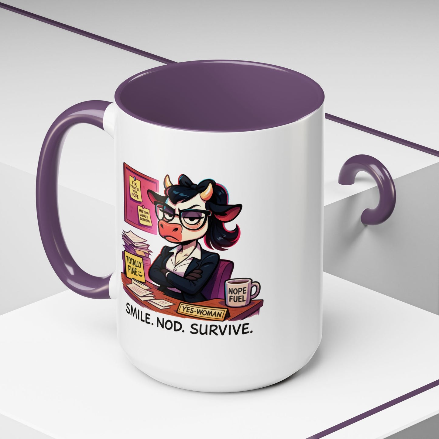 Office Mug - Smile Nod Survive