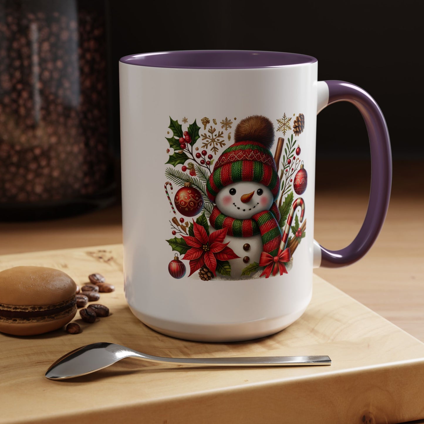 Christmas Mug - Red and Green Snowman