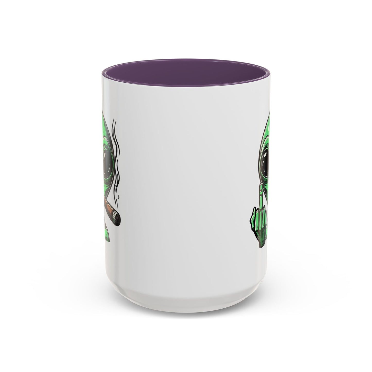 Adult Mug - Green Alien Fuck You Human